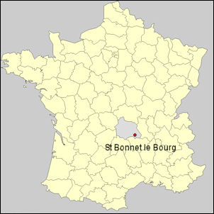 Carte St Bonnet le Bourg